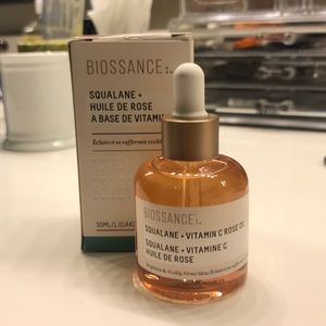 New Biossance Squalane + Vitamin C Rose Oil